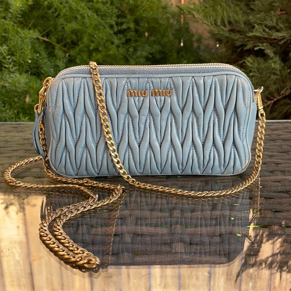 Miu Miu Handbags - SALE 🔥 Miu Miu Matelasse Lamb Leather Camera Bag